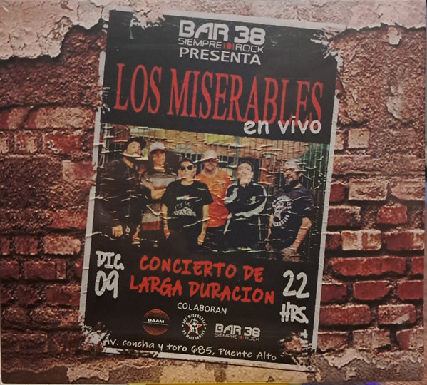 CD Los Miserables – En Vivo En Bar 38